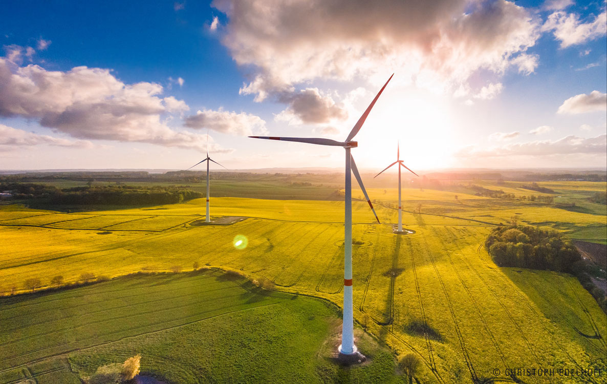 Windpark in Schleswig-Holstein