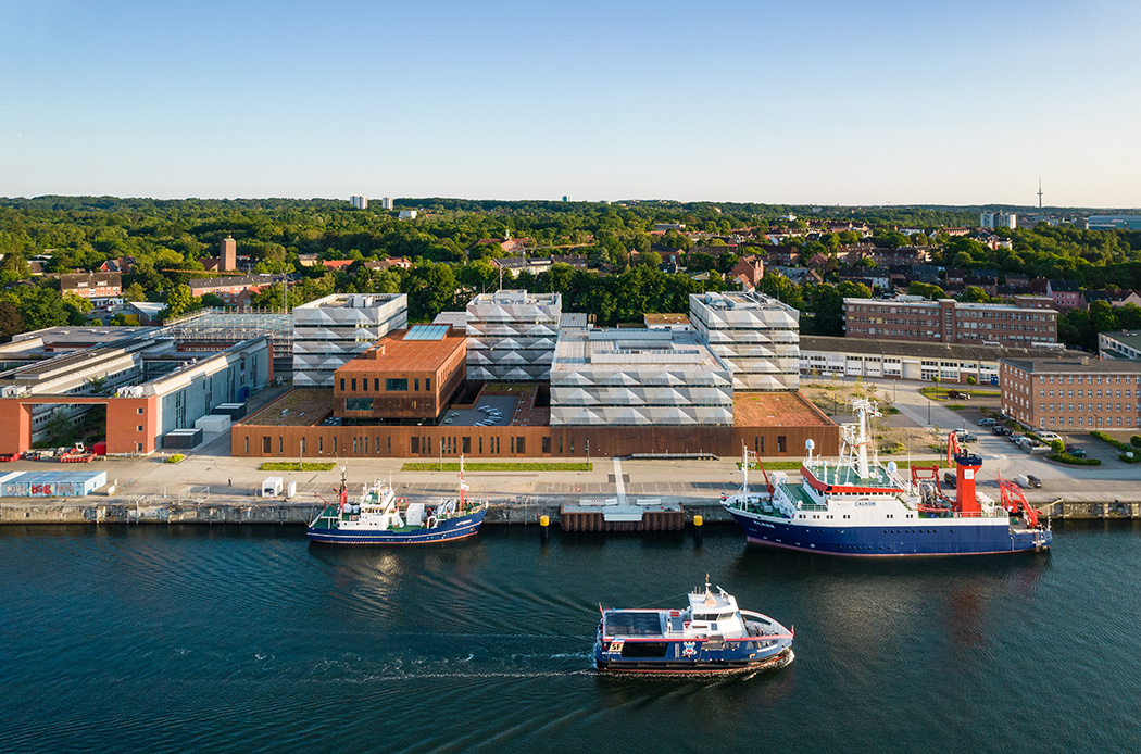 Geomar Institut für Meereskunde in Kiel Neubau Luftaufnahme